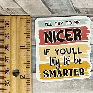 🌀10/$10🌀 Sarcasm Sarcastic Quote Reusable Waterproof Vinyl Sticker Decal